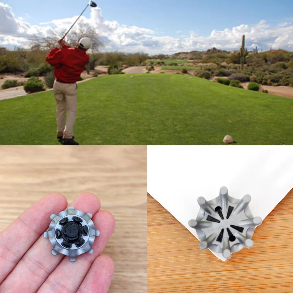 

Golf Shoes Soft Spikes Pins For Foot1/4 Turn Fast Twist Shoe Spikes Replacement Set Golf Training Aids Fast Twist Studs Tri-Lok