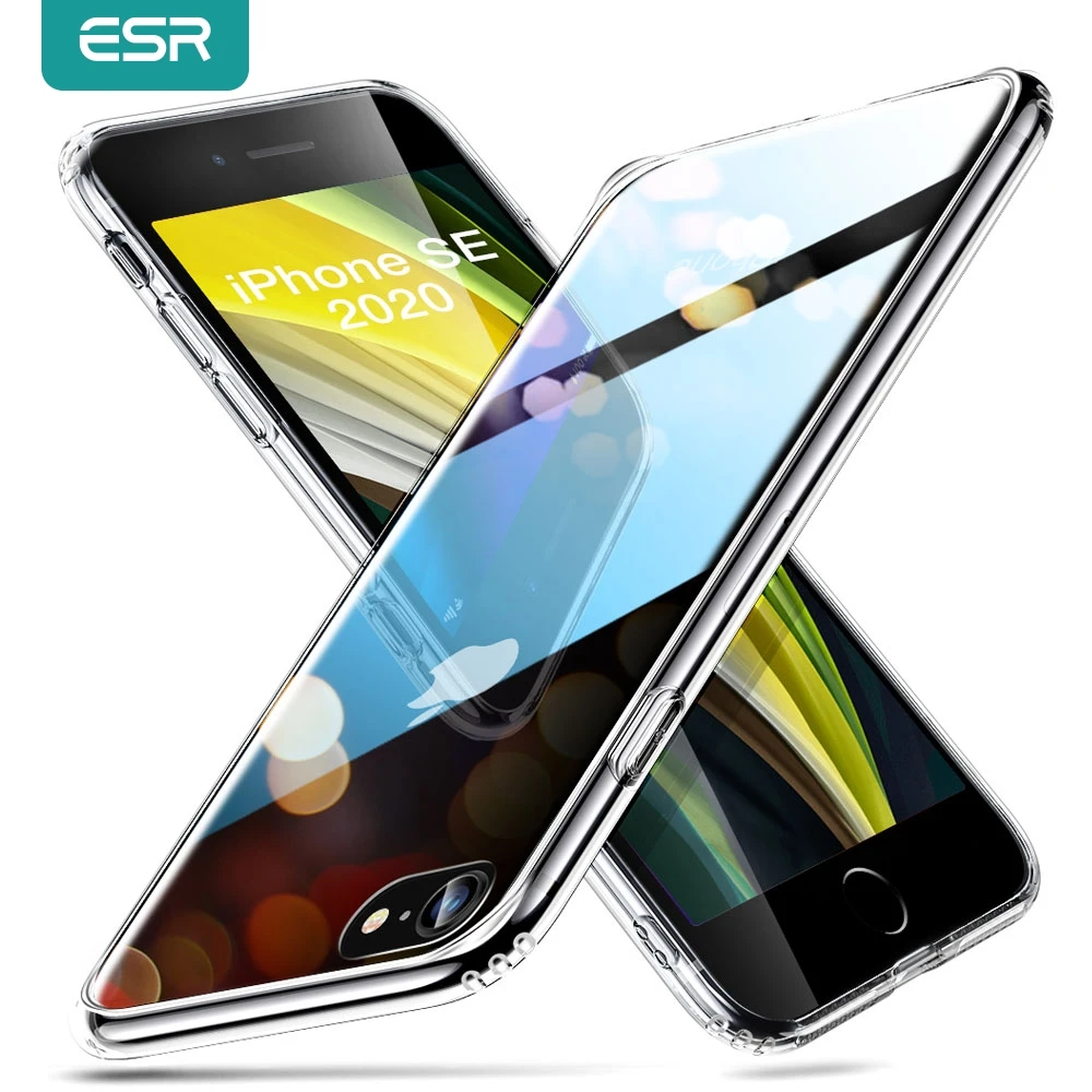 Чехол ESR из закаленного стекла для iPhone SE 2020 11 Pro X XR XS Max прозрачная задняя крышка