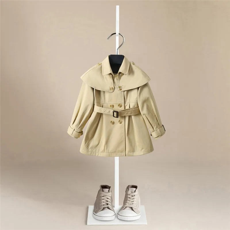 Новая брендовая Длинная Верхняя одежда для девочек весенний детский