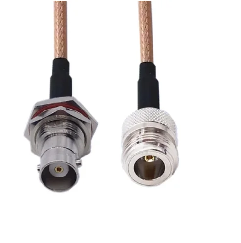 

N Female to BNC Female Bulkhead Connector Pigtail Jumper RG316 Cable 50 ohm