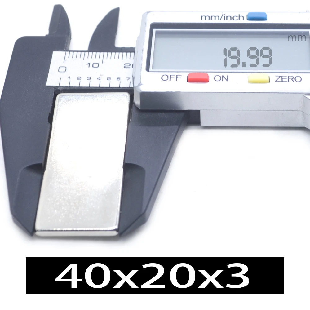 1/2/5/10 шт. 40x20x3 блок NdFeB неодимовый магнит N35 супер мощный постоянный