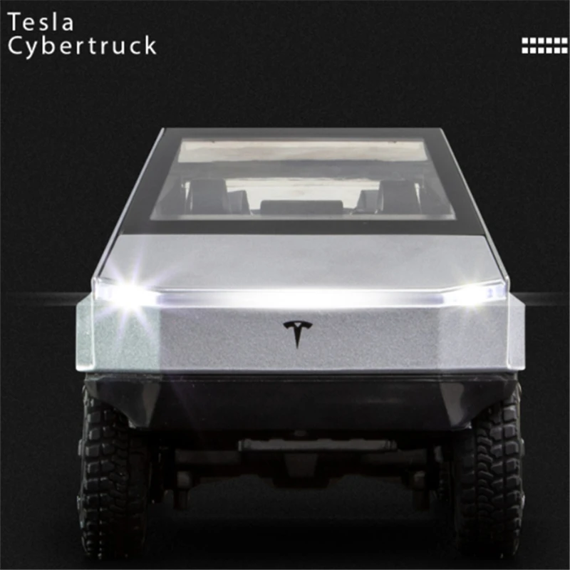 Модель автомобиля-пикапа Tesla Cybertruck 1/24 из сплава литые металлические игрушки
