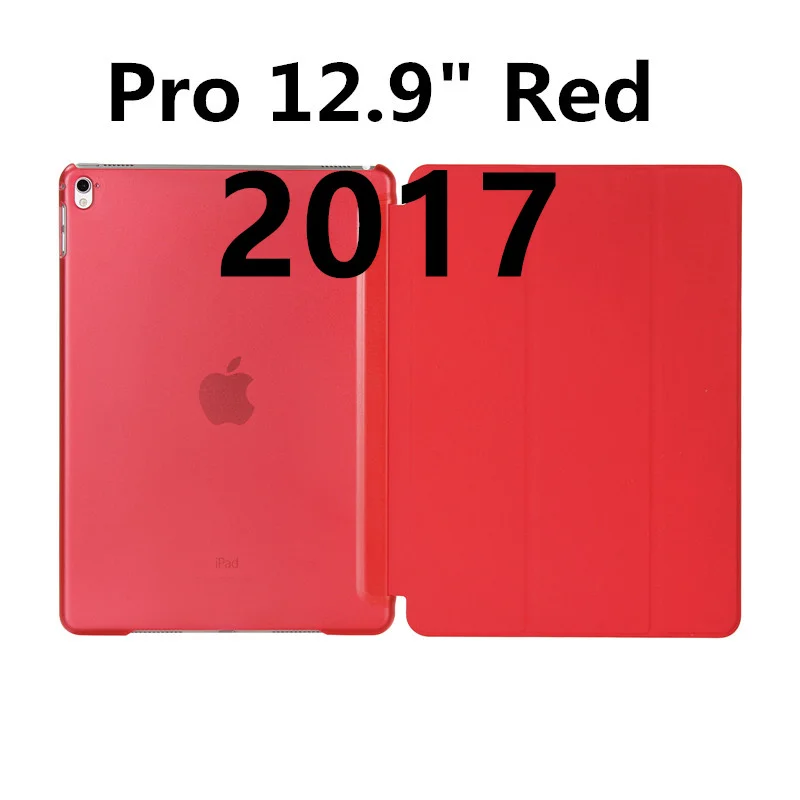 2017 12 inch Red Роскошный тонкий магнитный Смарт Флип-Стенд PU кожаный чехол для Apple iPad Pro 12,9 дюймов I Pad Pro 12,9 дюймов Чехлы для планшетов - Цвет: 2017 12 inch Red