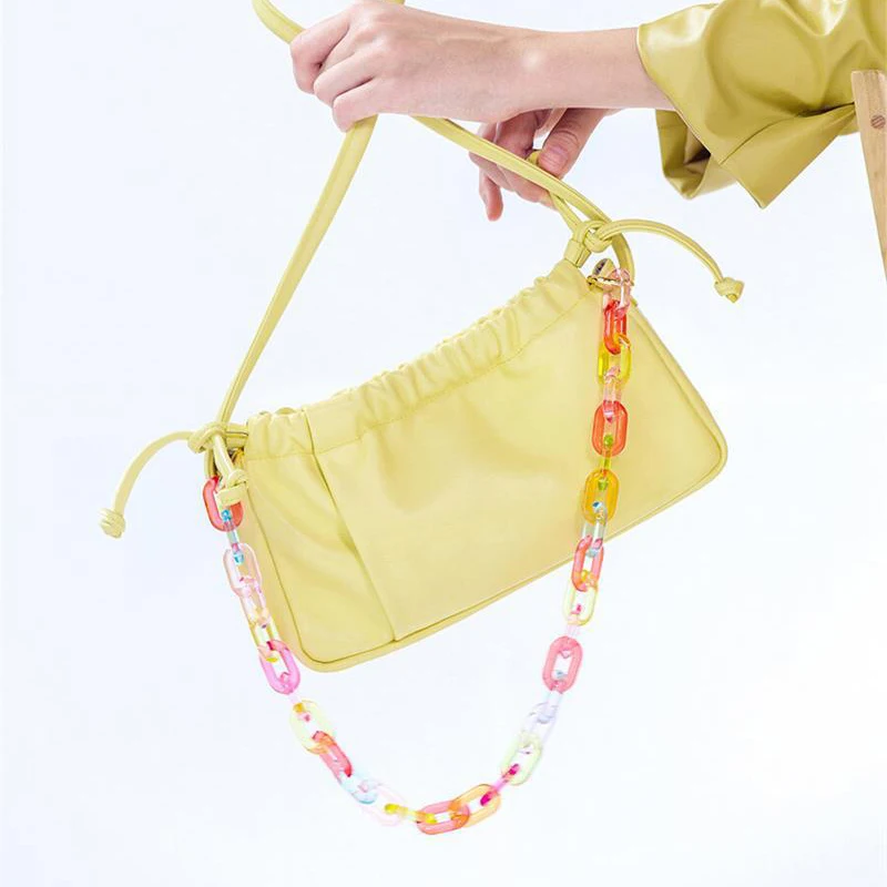 Повседневная модная сумка через плечо багет с цепочкой женская дизайнерская