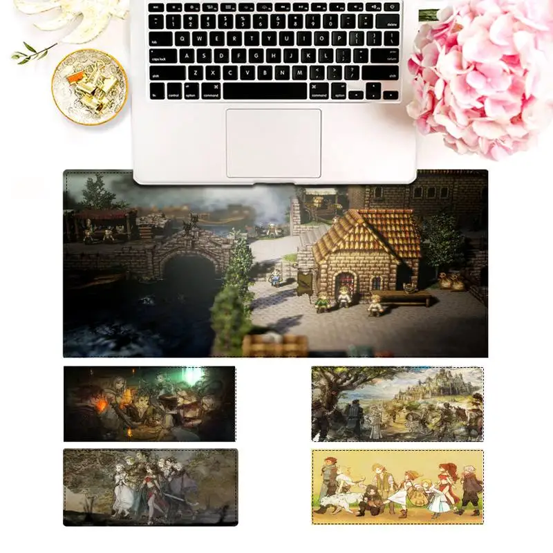 

Protection Octopath Traveler Gaming Mouse Pad Gaming MousePad Large Big Mouse Mat Desktop Mat Computer Mouse pad For Overwatch