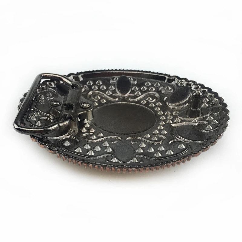 Красивый цветочный мужской Овальный ремень с пряжкой модный стиль ковбойские