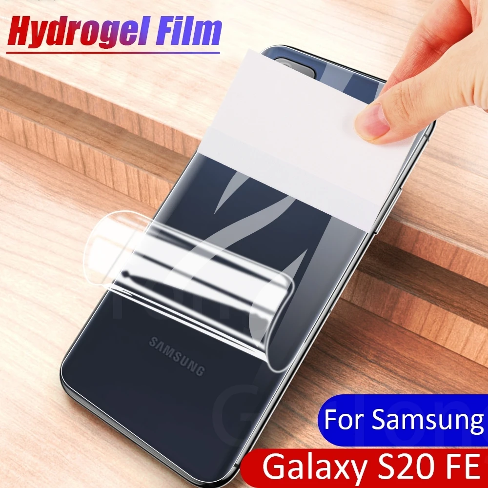 

Full Cover For Samsung Galaxy S21 Ultra S21 S20 FE Screen Protector Hydrogel Film For Samsung s21 ultra s20 fe Camera Lens Glass