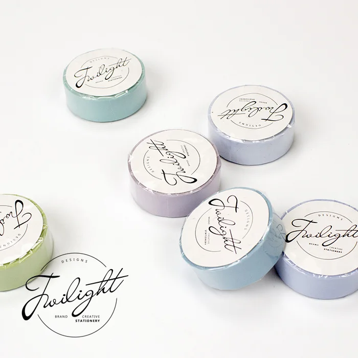 15 мм x 8 м одноцветная синяя Милая Радужная маскирующая васи лента японская