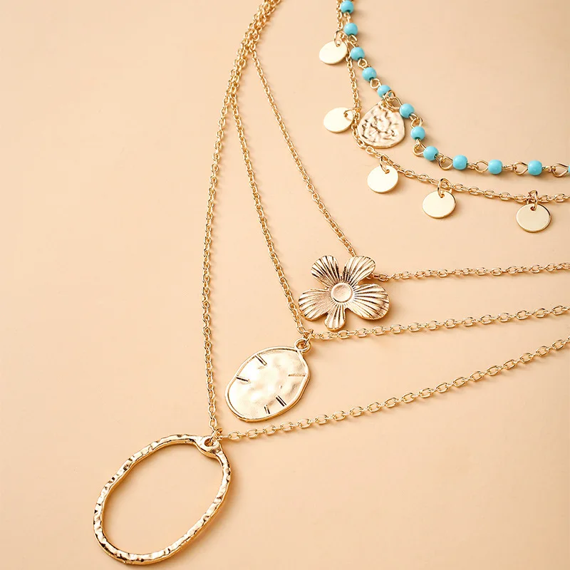 Богемные Многослойные Бусины стандартные подвески для женщин винтажные Ретро