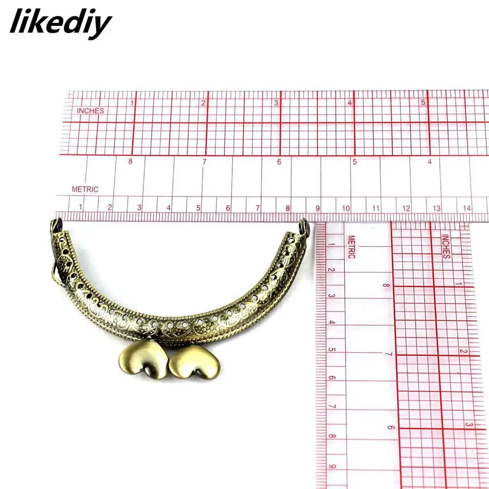 Полукруглая металлическая оправа для кошелька 10 шт./лот 8 5 см античная бронза