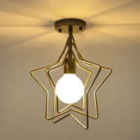 homhi gold star modern led ceiling light lamp led lights for room living room decoration iron lampy sufitowe corridors hzl 005
