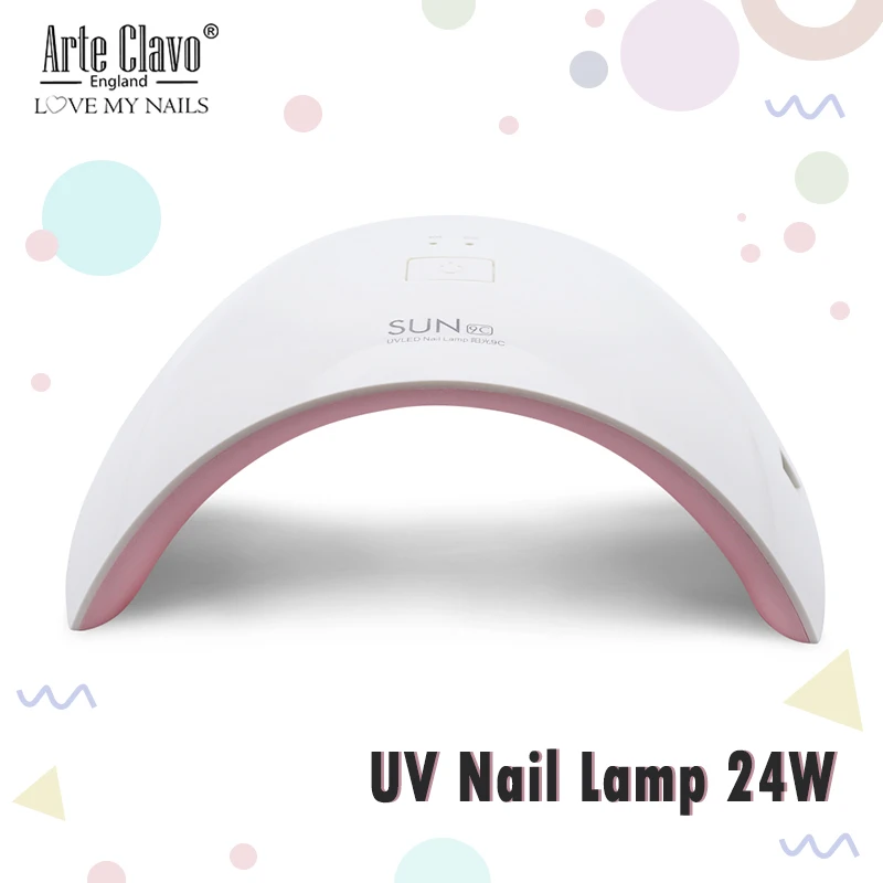 

Arte Clavo 24W UV Gel Lamp Nail Dryer LED Lamp Machine 30s/60s Nail Design Art Tools Dry Quickly Dryer Lamp For Nail Gel Polish