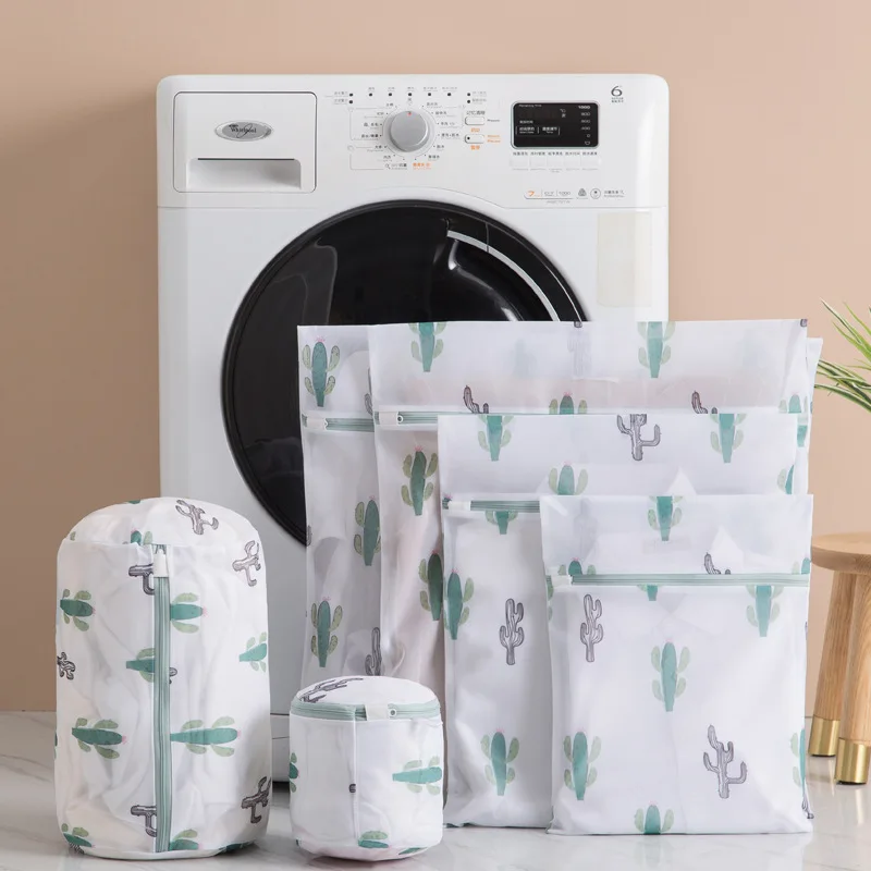 

Underwear laundry bag printing care and washing bag fine mesh laundry bag large mesh thickening