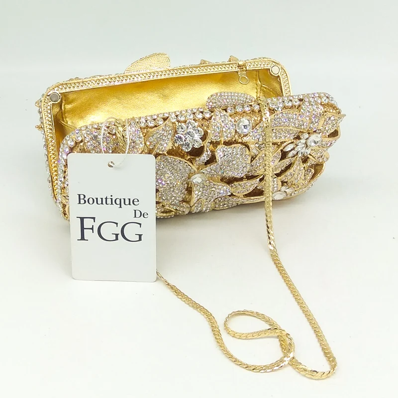 Женский клатч с кристаллами в металлической коробке для свадьбы|party clutch|rhinestone