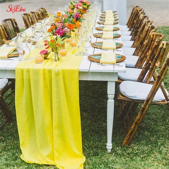 48 см * 5 м Белый Тюль рулоны свадебное украшение Марля сплошной цвет ткань ручной