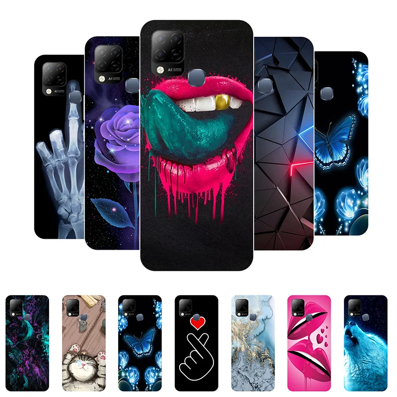 phone case for infinix hot 10s nfc case bumper silicone cover for infinix hot 10s soft painted case for infinix hot 11s 11 play free global shipping