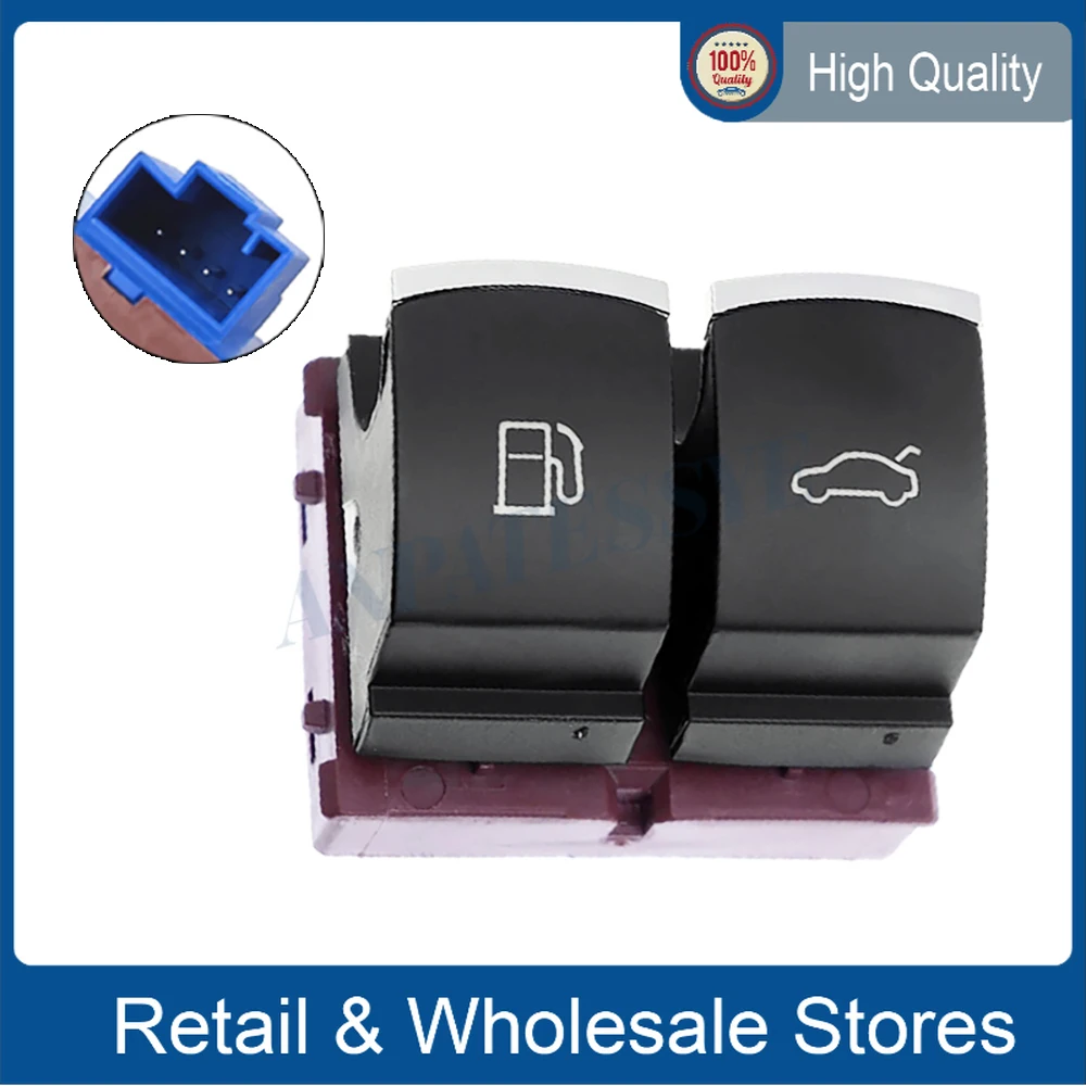 

3C0 959 903 35D959903 Chrome Gas Door Fuel Tank Switch Trunk Luggage Button For VW Volkswagen Passat B6 B7 CC JETTA EOS 2003-