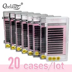 Набор накладных ресниц из норки и шелка, черные смешанные отдельные ресницы для наращивания, все размеры, 20 шт., материалы для Южной Кореи