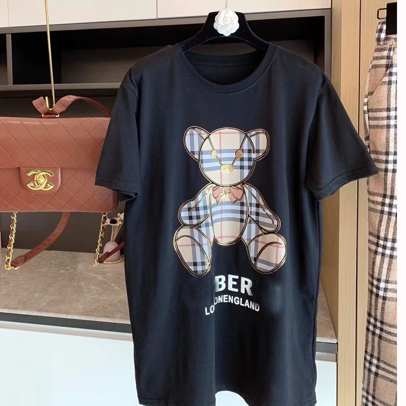 

Primavera Vero o Pescoo Tshirt Clssico Luxo Desinger Marca t Camisa Feminina Casual Roupas Femininas Camiseta Topos Base