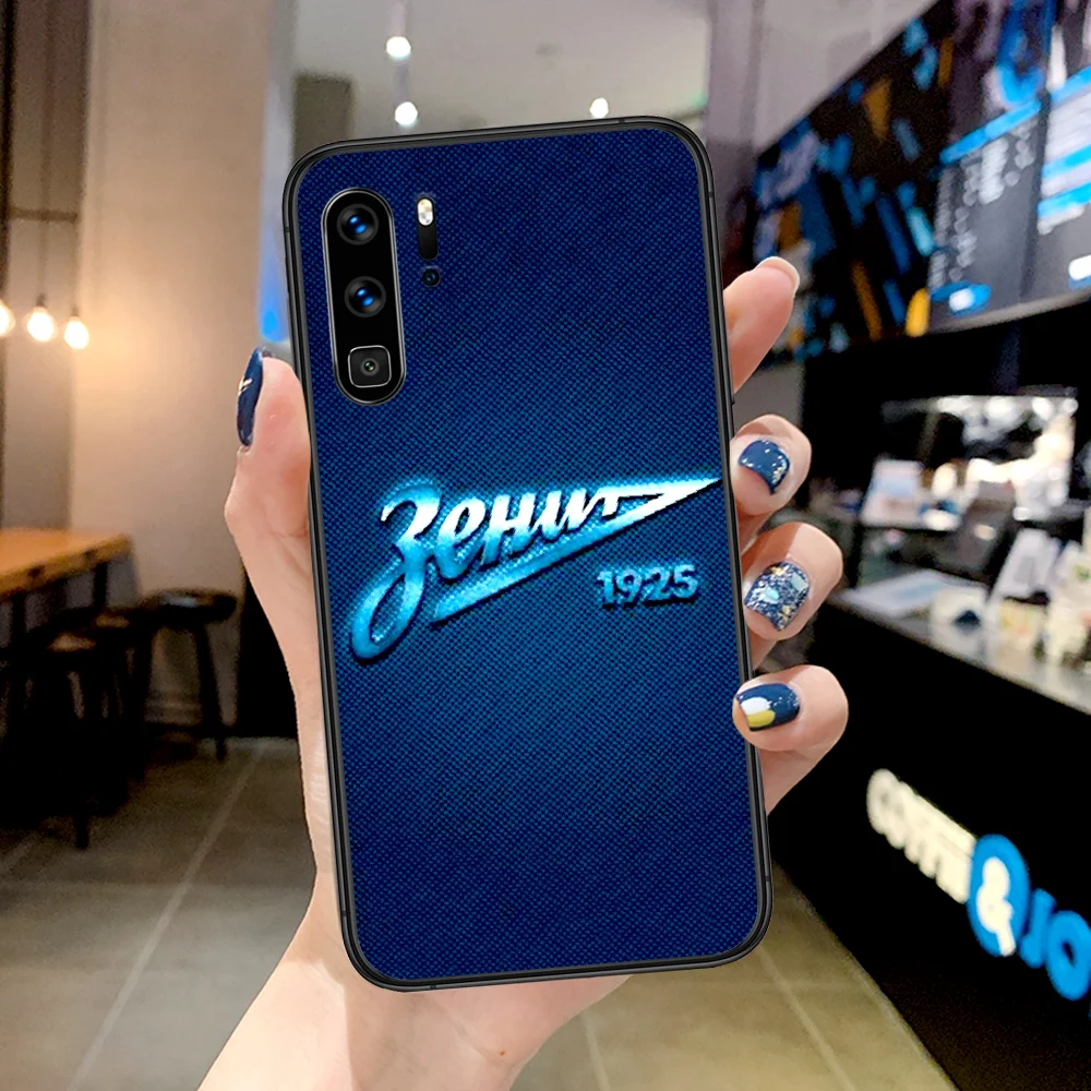 

FC Zenit Saint Phone Case For Huawei P Mate Smart 10 20 30 40 Lite Z 2019 Pro black Prime Tpu Funda Fashion Coque Soft Bumper 3D