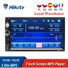 Автомагнитола Hikity, 2 Din, 7-дюймовый мультимедийный mp5-плеер, 12 В, Bluetooth, автоаудио, FM, стереоприемник, ISO, мощность, вход Aux