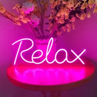relax neon sign handmade custom neon signwedding light signneon led signneon lights for house room or storeparty decoration
