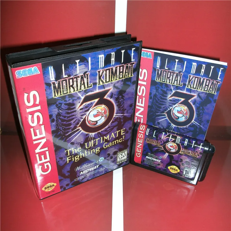 Приставка для видеоигр Mortal Kombat 3 The Ultimate Fighting US с коробкой и руководством Sega Megadrive