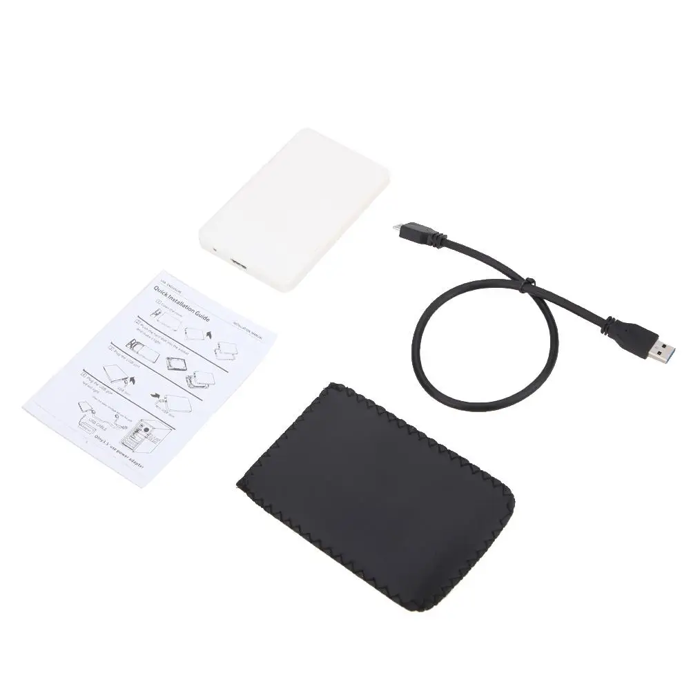 

2,5 "USB 3,0 SATA Hd коробка HDD жесткий диск Внешний корпус Чехол портативный жесткий диск чехол с USB кабелем