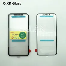 10pcs/lot X Xs Xsmax XR front glass panel replacement repair mobile phone parts touch screen out glass