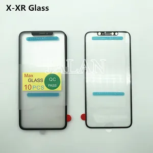 10pcslot x xs xsmax xr front glass panel replacement repair mobile phone parts touch screen out glass free global shipping
