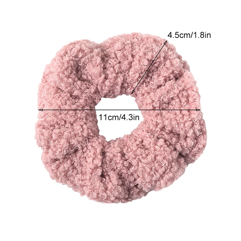 

Winter Velvet Scrunchies Girls Elastic Hair Bands Faux Fur Women Hair Rope Korean Ponytail Holder Hair Ring Hair Accessories