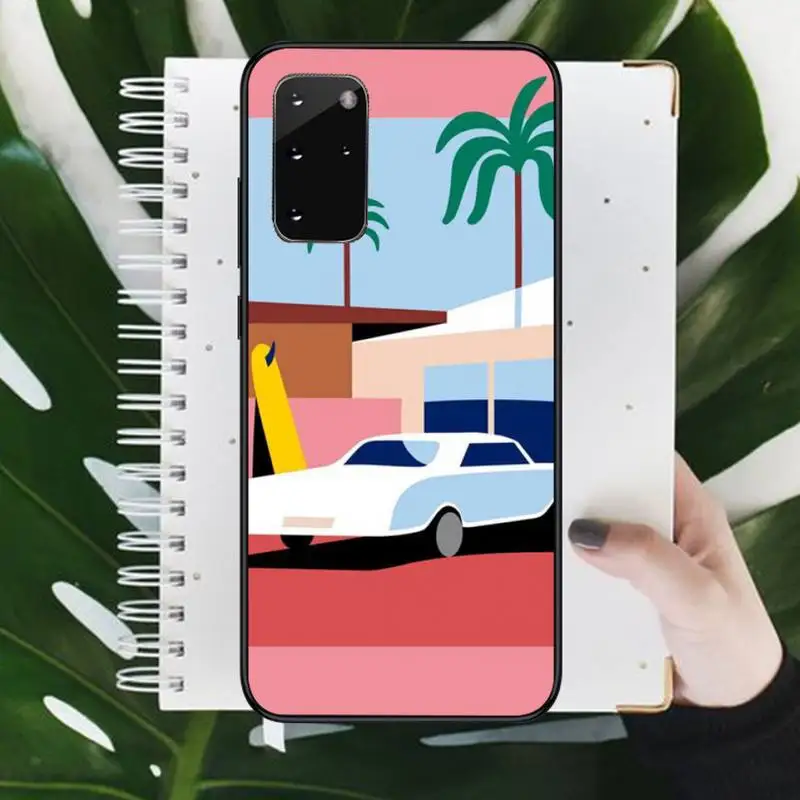 

surfboard surfing art surf Girl Hard Phone Case For Samsung galaxy S 7 8 9 10 20 edge A 6 10 20 30 50 51 70 note 10 plus