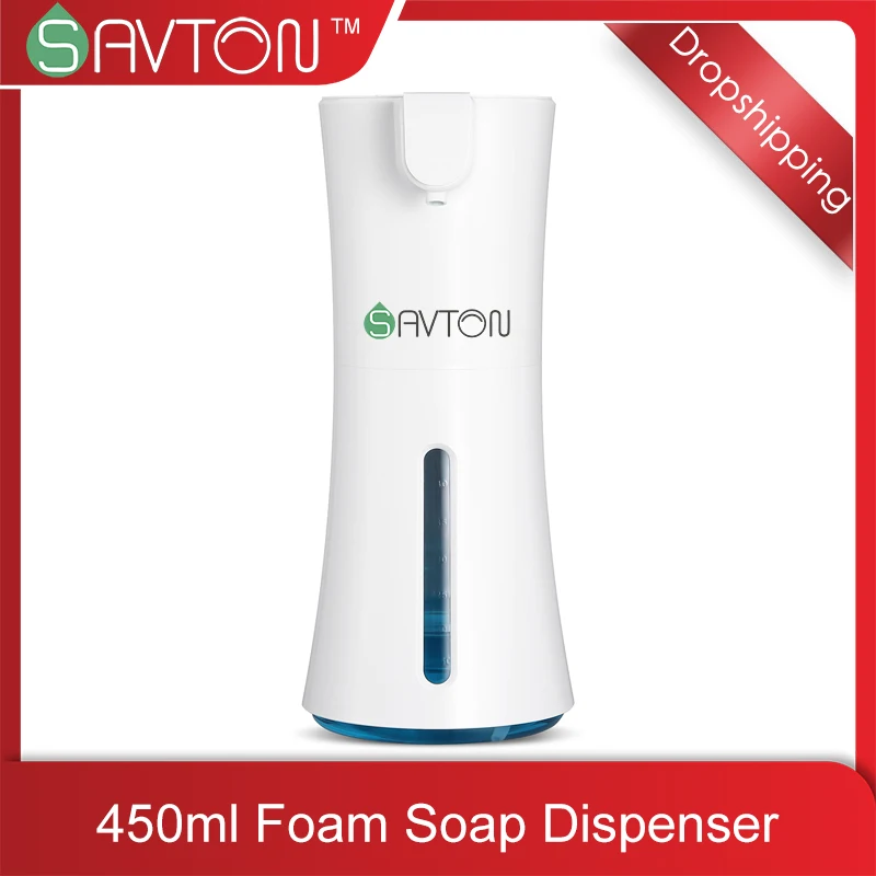 

SAVTON Automatic Foaming Soap Dispenser Intelligent Hand Washing Dispenser for Kitchen Bathroom Smart Foam Soap Dispenser Pump