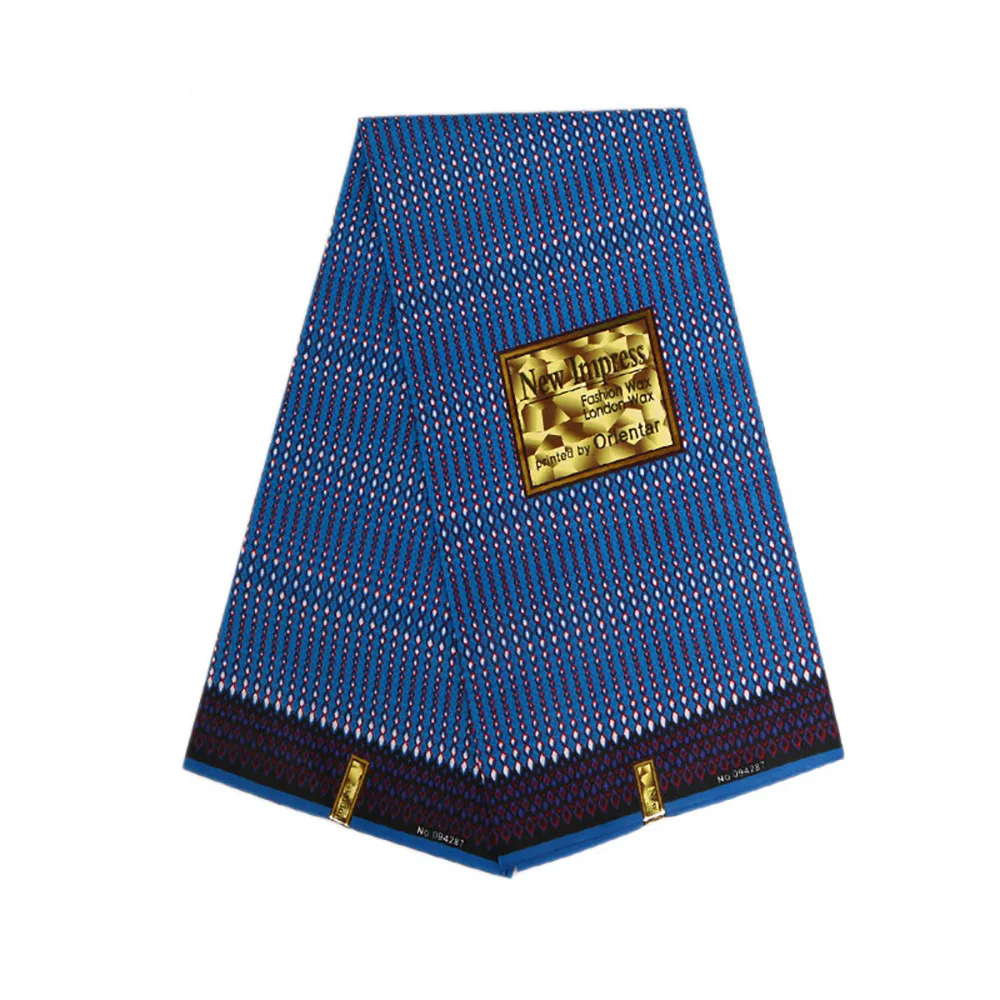 Полосатая африканская восковая ткань 100% полиэстер оптовая продажа высокое