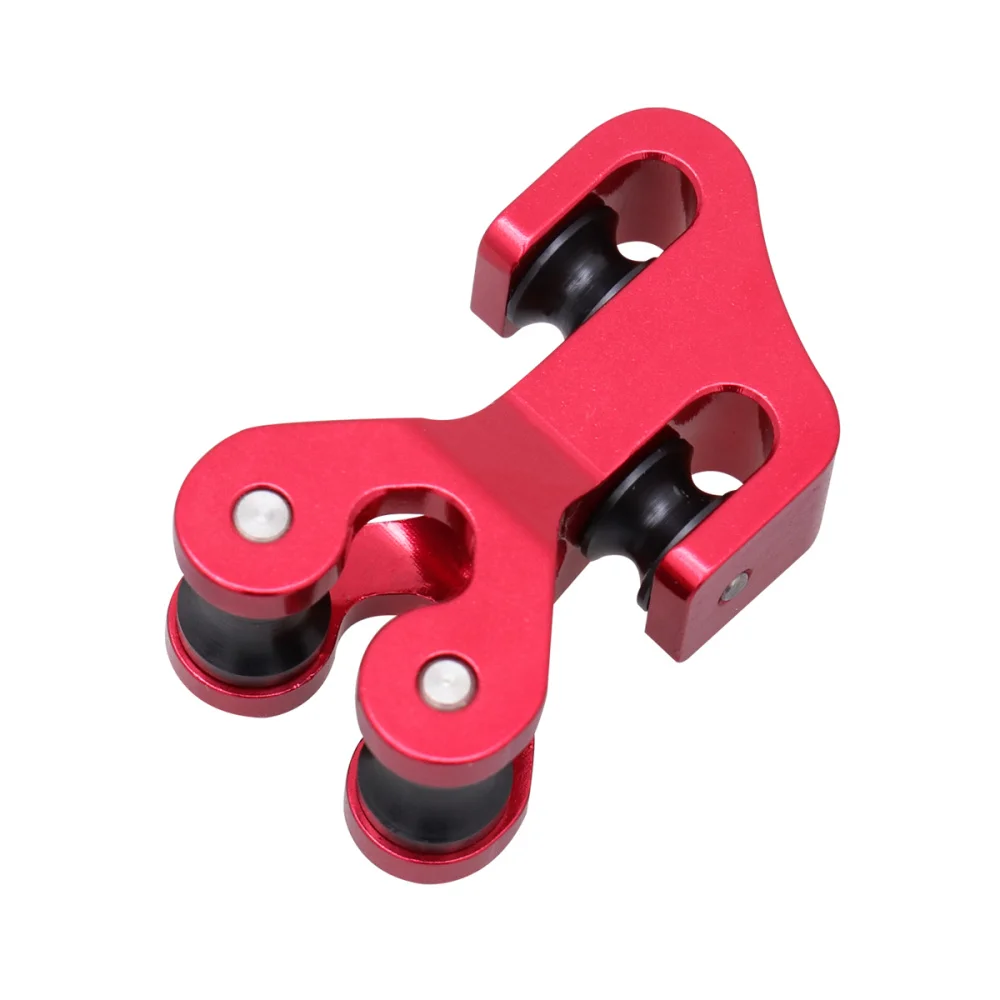 

Aluminum Compound Bow Cable Slide Bar Bow String Splitter Roller Glide Replacement Bowstring Separator Arrow Pulley (Black)