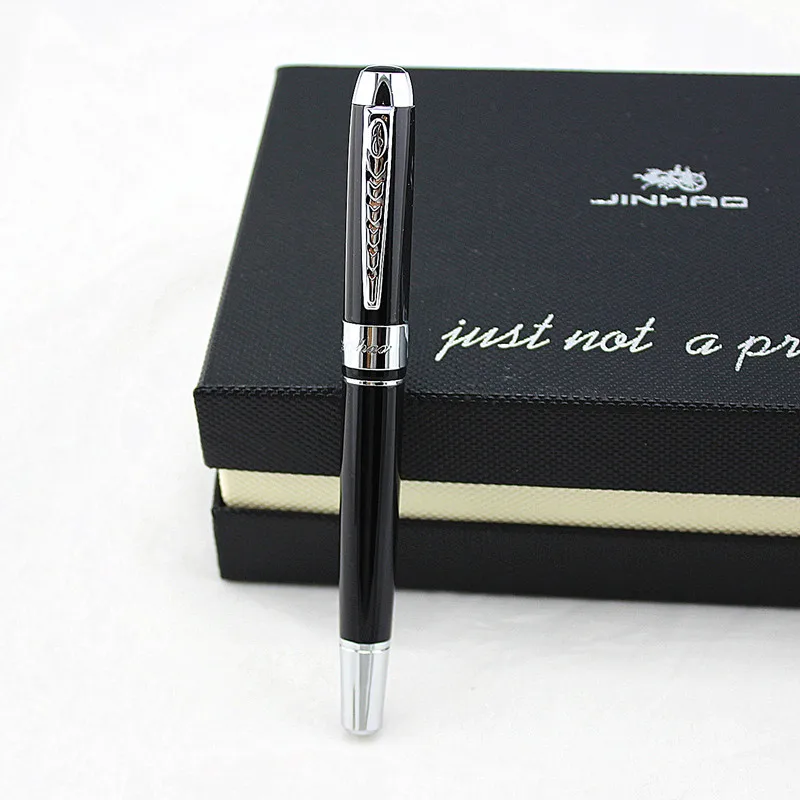 Jinhao 250 Гладкий зажим для шампанского и серебра 0,5 мм/1,0 мм ручка для каллиграфии высококачественная металлическая авторучка ручки для рождественского подарка