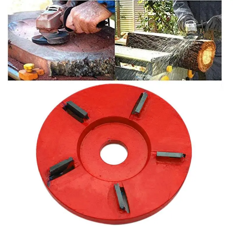 

90mm Diameter 22mm Bore Rotary Planer Curved Blade Power Wood Carving Disc Arc Milling Mill Carpentry Flat Turbo Disc