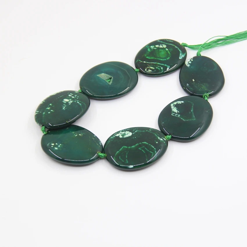 15 5 &quot/прядь большой размер зеленые Агаты&quot вены дракона &quotовальная плита