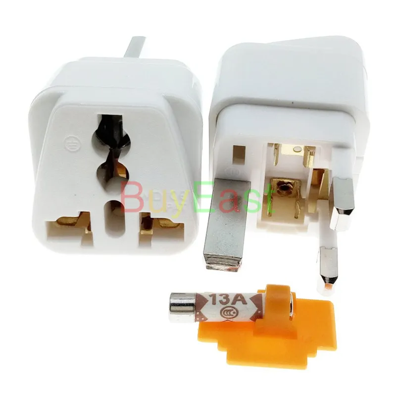 

（1 PCS) UK Ireland Malaysia Britis Travel Adapter Type G Outlet BS1363 13 Amp Fused Convert EU/US/UK/AU/China/Japan... Plug WT