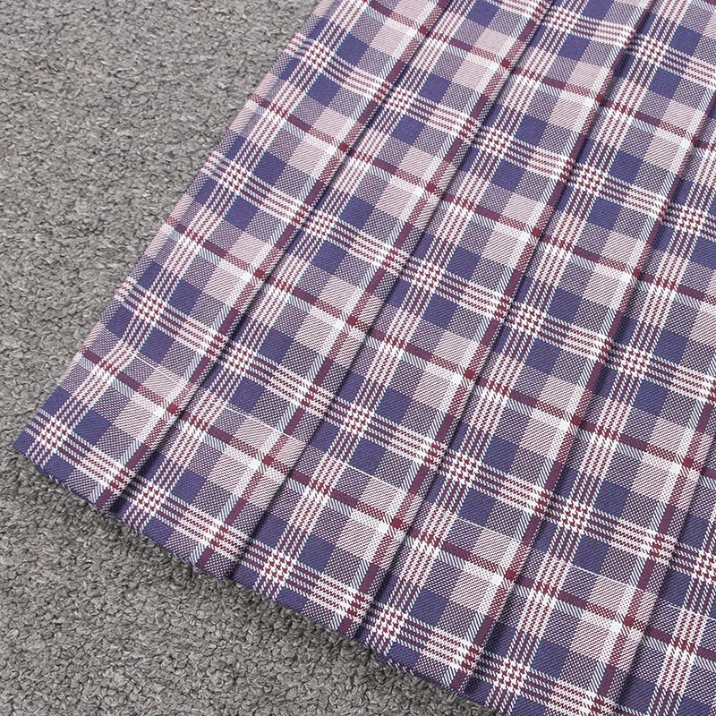 Женская летняя юбка с высокой талией плиссированная в клетку | Тематическая