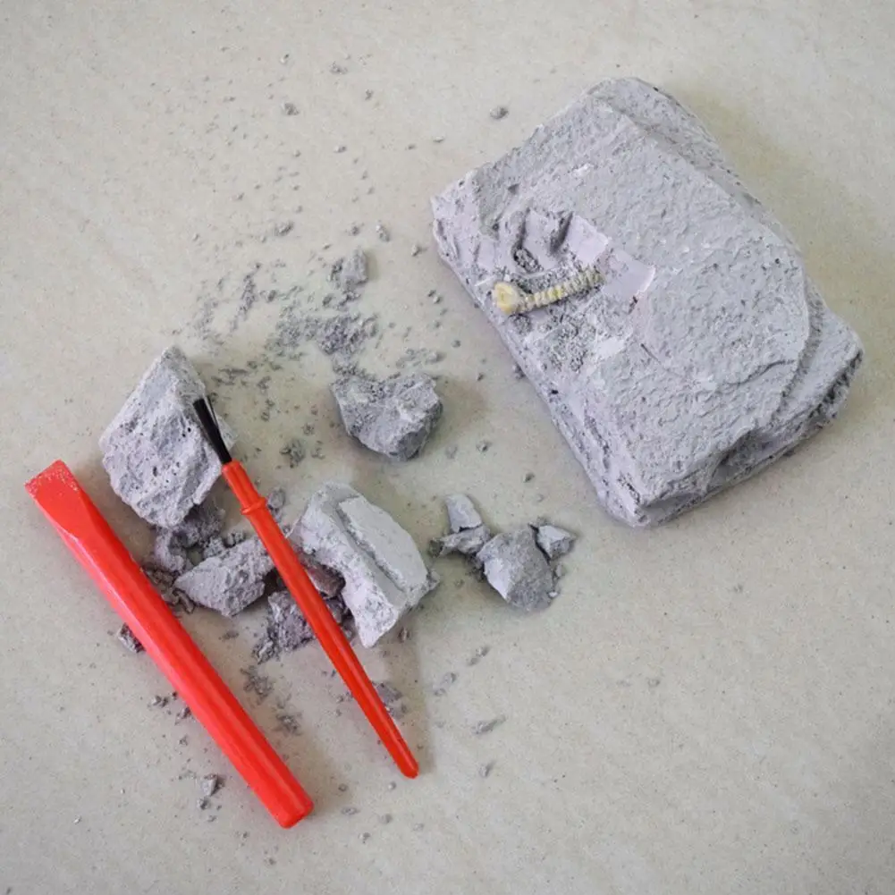 

Dinosaur Fossil Model Toy Kids Pretend Play DIY Simulation Tool Kits Archeology Early For Children Education Excavation V5O6