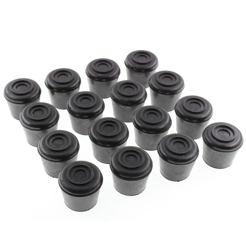

19mm Rubber Chair Leg Tips Caps,Chair Leg Protectors for Hardwood Floor Round,Non Slip Round Furniture Pads Black 16Pcs