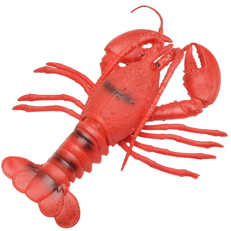 

Simulation Marine Animal Model SOFT Big Lobster Big Crab Hairy Crab Pinch Vocalize Children's Cognitive Water Bathing Toy ZLL