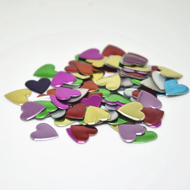 50 шт. 12 мм в форме сердца разноцветные стразы с горячей фиксацией гвоздики на