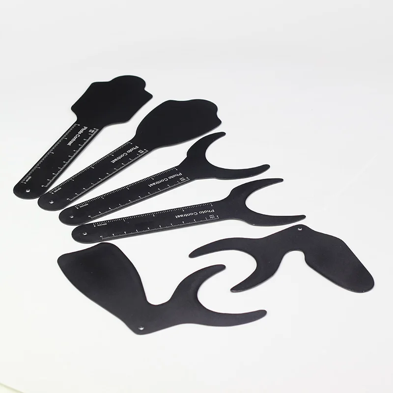 6 шт./компл. стоматологическая ортодонтическая пластина с черным фоном