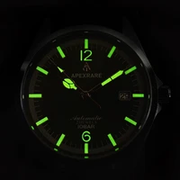 Cronos ApexRare Automatic Men Watch NH35 Sapphire Glass Super Luminous C3 Leather Strap