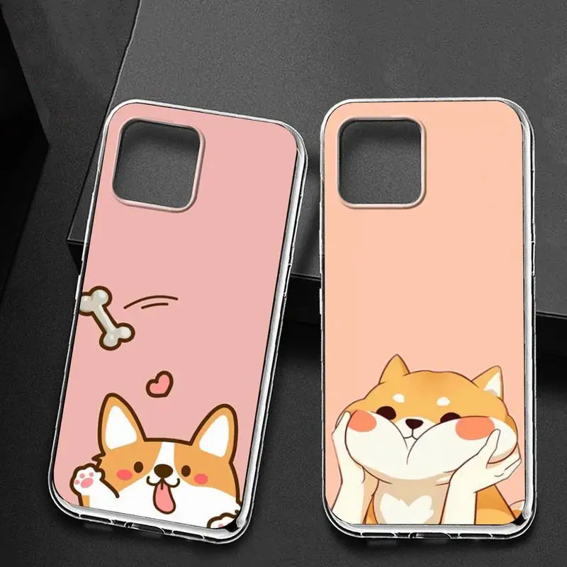 

Cute Corgi cartoon Dog Phone Case For iphone 11 pro max case iPhone 11 12 pro XS MAX Mini 8 7 6 6S Plus X SE 2020 XR phone case