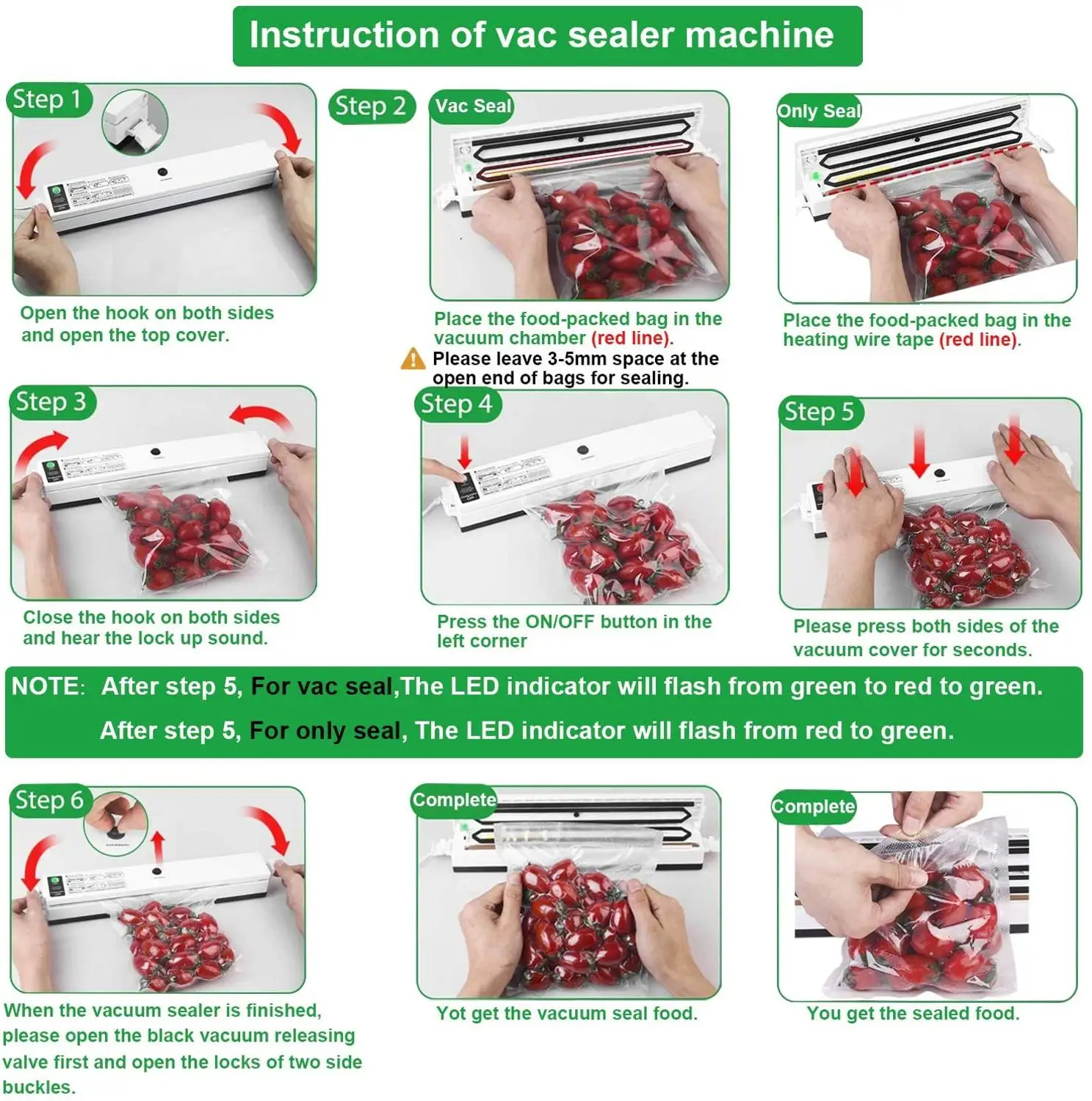 Машина для вакуумного упаковщика с одной кнопкой система запечатывания сухих и