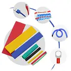 164 шт.пакет практичная трубчатая оболочка, антикоррозийная Пластиковая Гибкая Трубка для проводов, термоусадочная трубка для ремонта проводов