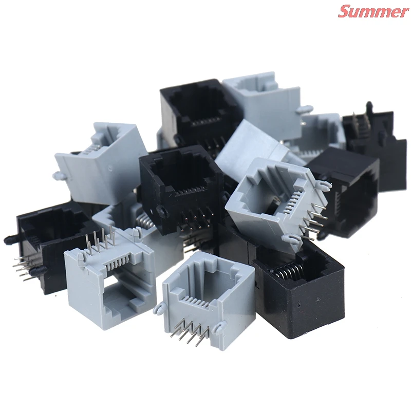 Good Quality And Low Price 10pcs/lot RJ45 8P8C Computer Internet Network PCB Jack Socket | Строительство и ремонт